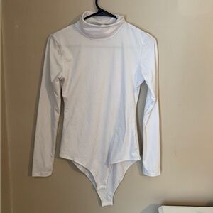 Marshalls White Long Sleeve Bodysuit